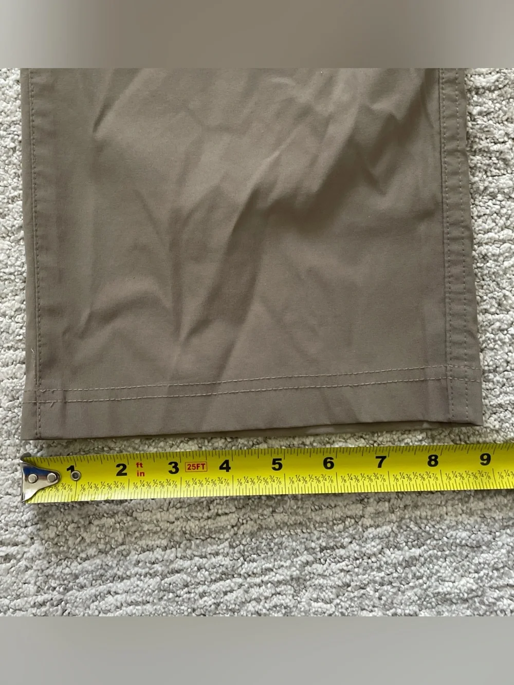 Orvis Lightweight Tech Pant Brown Men’s Size 38 x 32 Zip Pocket Outdoor Hiking